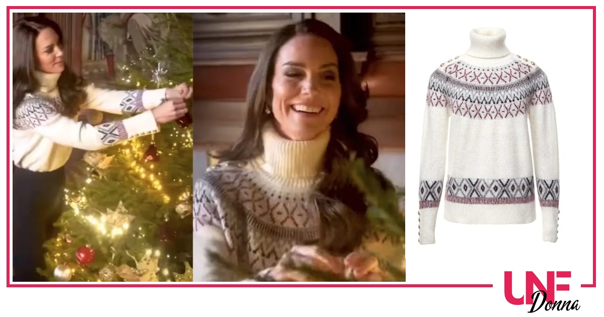 kate middleton maglione di natale