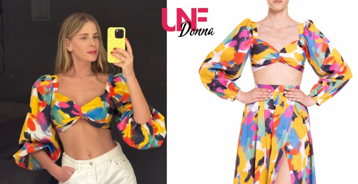 il crop top di alessia marcuzzi