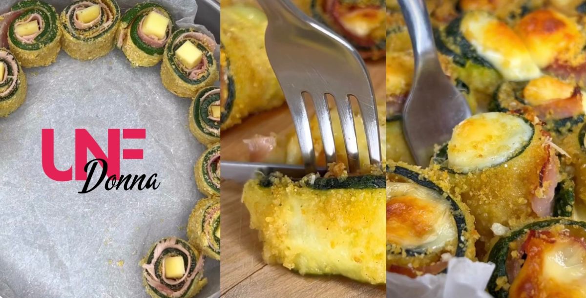 torta di involtini di zucchine