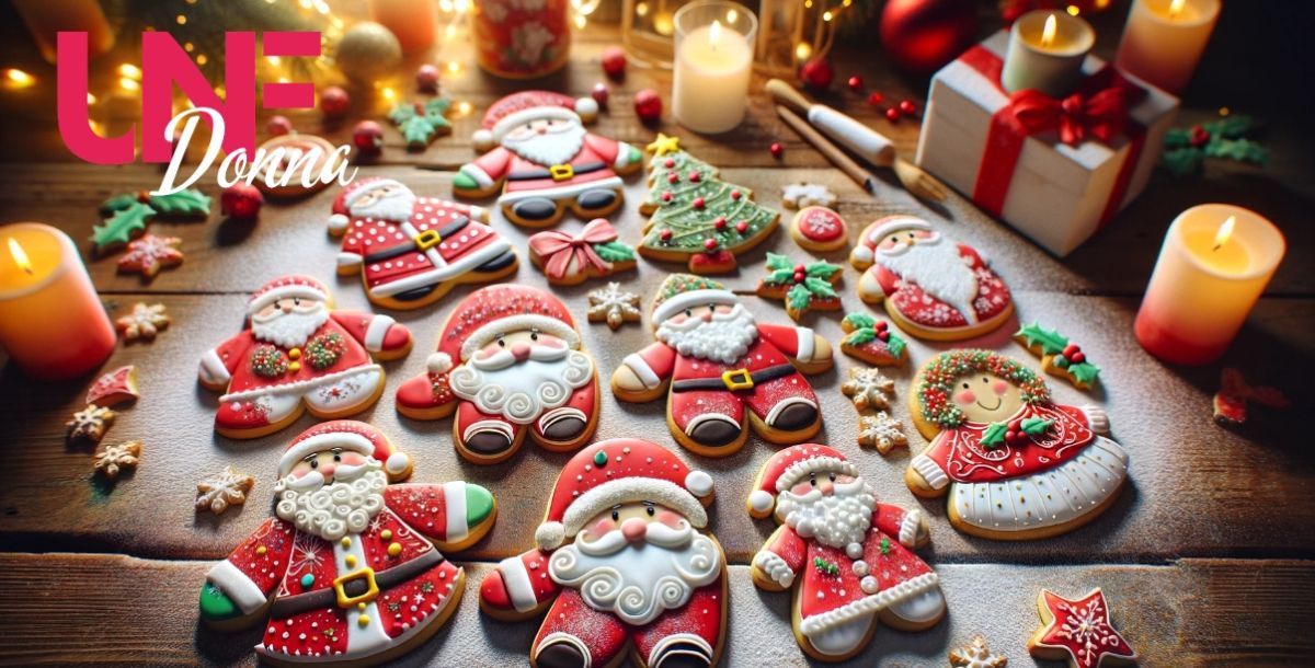 biscotti a forma di babbo natale