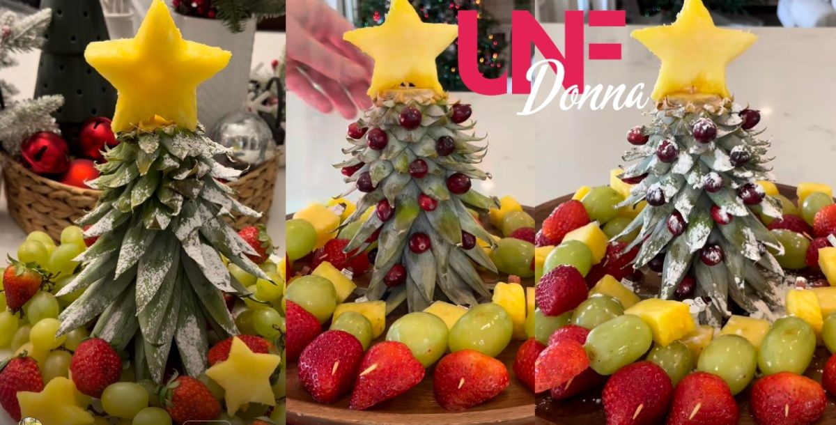 natale alberello frutta ananas