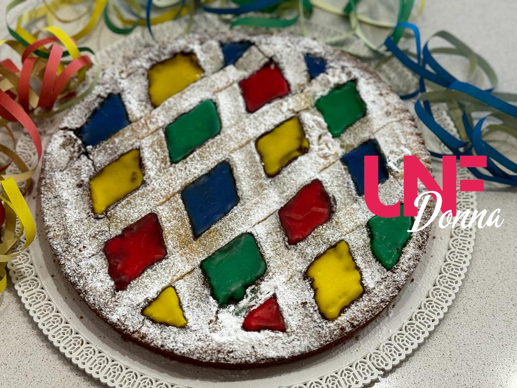 crostata arlecchino per carnevale