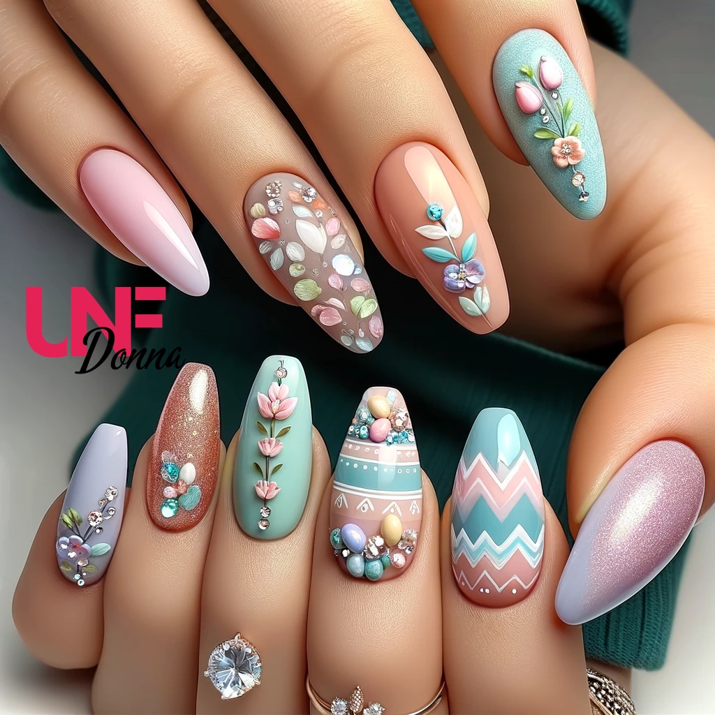 nail art unghie pasqua